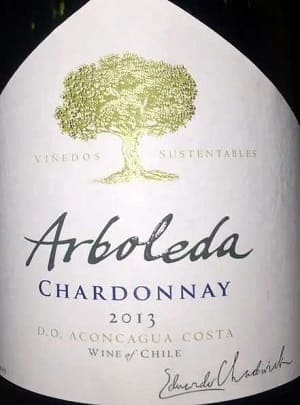 シャルドネ100%原料のチリ産辛口白ワイン「アルボレダ シャルドネARBOLEDA CHARDONNAY」from ワインコレクション共有WebサービスWineFile