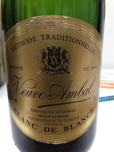 コロンバール/ユニ・ブラン原料のフランス産辛口発泡ワイン「ヴーヴ・アンバル メソード・トラディショナル ブラン・ド・ブラン(Veuve Ambal Methode Traditionnelle Blanc De Blancs)」from ワインコレクション記録WebサービスWineFile