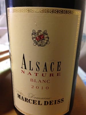 ゲヴュルツトラミネール/リースリング/ピノ・グリ/ミュスカ原料のフランス産やや辛口白ワイン「マルセル・ダイス アルザス ナチュール ブラン(Marcel Deiss Alsace Nature Blanc)」from ワインコレクション記録WebサービスWineFile