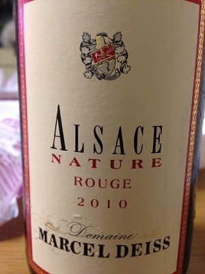 ピノ・ノワール100%原料のフランス産辛口赤ワイン「マルセル・ダイス アルザス ナチュール ルージュMarcel Deiss Nature Alsace」from ワインコレクション共有WebサービスWineFile