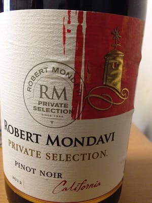 ピノ・ノワール100%原料のアメリカ産辛口赤ワイン「ロバート・モンダヴィ プライベート・セレクション ピノ・ノワール(Robert Mondavi Private Selection Pinot Noir)」from ワインコレクション共有WebサービスWineFile