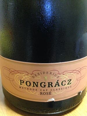 シャルドネ60%/ピノノワール40%原料の南アフリカ産辛口発泡ワイン「ポングラチュ スパークリング ロゼ(Pongracz Sparkling Rose)」from ワインコレクション記録WebサービスWineFile