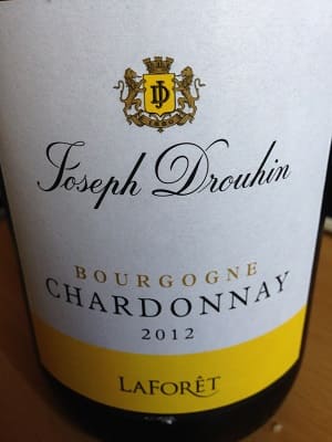 シャルドネ100%原料のフランス産辛口白ワイン「ジョゼフ ドルーアン ラフォーレ ブルゴーニュ シャルドネJoseph Drouhin Laforet Bourgogne Chardonnay」from ワインコレクション記録WebサービスWineFile