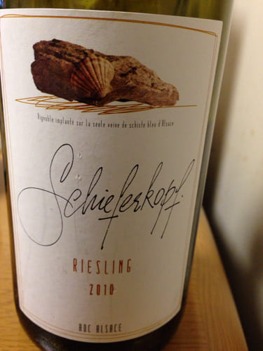 リースリング100%原料のフランス産辛口白ワイン「シファーコフ リースリング(Schieferkopf Riesling)」from ワインコレクション記録WebサービスWineFile