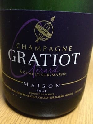 ピノ・ムニエ100%原料のフランス産辛口発泡ワイン「ジェラール・グラシオ シャンパーニュ ブリュット(Gerard Gratiot Champagne Brut)」from ワインコレクション共有WebサービスWineFile