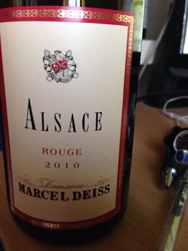 ピノノワール100%原料のフランス産やや辛口赤ワイン「アルザス ルージュ マルセル・ダイス(Alsace Rouge Mercel Deiss)」from ワインコレクション記録WebサービスWineFile