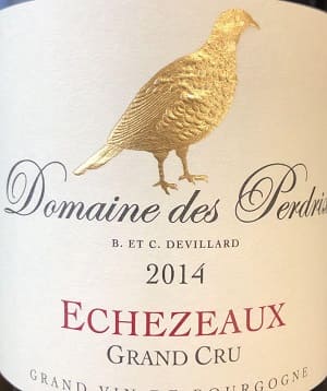 ピノ・ノワール100%原料のフランス産辛口赤ワイン「ドメーヌ・デ・ペルドリ エシェゾー グラン・クリュ(Domaine des Perdrix Echezeaux Grand Cru)」from ワインコレクション共有WebサービスWineFile