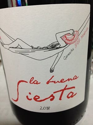 ガルナッチャ100%原料のスペイン産辛口赤ワイン「ラ・ブエナ・シエスタ(La Buena Siesta)」from ワインコレクション記録WebサービスWineFile