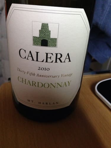 シャルドネ100%原料のアメリカ産辛口白ワイン「カレラ マウント・ハーラン シャルドネCalera Mt.Harlan Chardonnay」from ワインコレクション共有WebサービスWineFile