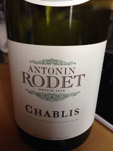 シャルドネ100%原料のフランス産辛口白ワイン「アントナン・ロデ シャブリAntonin Rodet Chablis」from ワインコレクション記録WebサービスWineFile
