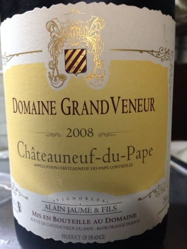 グルナッシュ65%/シラー25%/ムールヴェードル10%原料のフランス産辛口赤ワイン「グラン・ヴヌール シャトーヌフ・デュ・パプGrand Veneur Chateauneuf-du-Pape」from ワインコレクション共有WebサービスWineFile