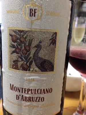 モンテプルチアーノ100%原料のイタリア産辛口赤ワイン「バディア・フラスカ モンテプルチアーノ・ダブルッツォBadia Frasca Montepulciano d'Abruzzo」from ワインコレクション記録WebサービスWineFile