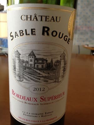 メルロ100%原料のフランス産辛口赤ワイン「シャトー・サブル・ルージュ(Chateau Sable Rouge)」from ワインコレクション共有WebサービスWineFile