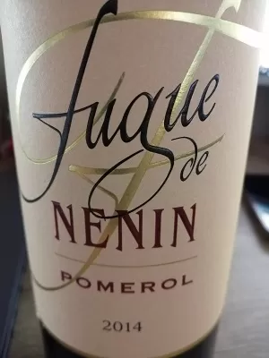 メルロー82%/カベルネ・フラン18%原料のフランス産辛口赤ワイン「フューグ・ド・ネナン(Fugue De Nenin)」from ワインコレクション記録WebサービスWineFile