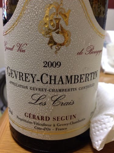 ピノノワール100%原料のフランス産辛口赤ワイン「ジェラール・セガン ジュヴレ・シャンベルタン レ・クレ(Gerard Seguin Gevrey-Chambertin Les Crais)」from ワインコレクション共有WebサービスWineFile