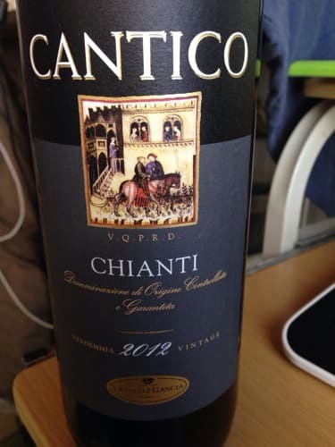 サンジョベーゼ95%/カナイオーロ5%原料のイタリア産やや辛口赤ワイン「カンティコ キャンティCantico Chianti」from ワインコレクション共有WebサービスWineFile