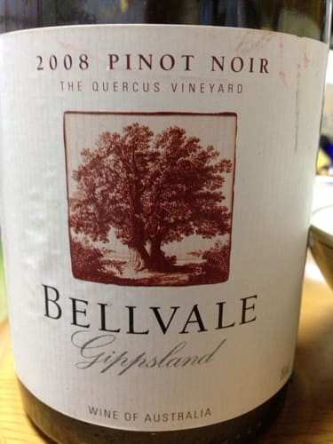 ピノノワール100%原料のオーストラリア産辛口赤ワイン「ベルヴェール ギップスランド ピノ・ノワール(Bellevale Gippsland Pinot Noir)」from ワインコレクション共有WebサービスWineFile