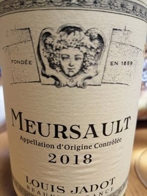 シャルドネ100%原料のフランス産辛口白ワイン「ルイ・ジャド ムルソーLouis Jadot Meursault」from ワインコレクション共有WebサービスWineFile