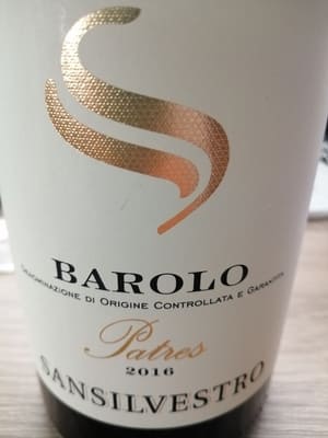 ネッビオーロ100%原料のイタリア産辛口赤ワイン「バローロ パトレス サンシルヴェストロ(Barolo Patres Sansilvestro)」from ワインコレクション共有WebサービスWineFile