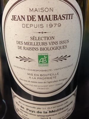 メルロー/グルナッシュ/シラー原料のフランス産辛口赤ワイン「メゾン・ジャン・ド・モバスティ(Maison Jean De Maubastit)」from ワインコレクション共有WebサービスWineFile
