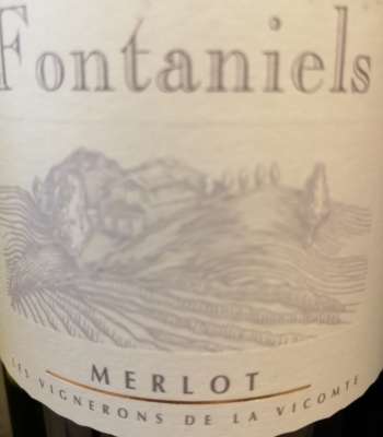 メルロー100%原料のフランス産辛口赤ワイン「フォンタニエール メルロ(Fontaniels Merlot)」from ワインコレクション共有WebサービスWineFile