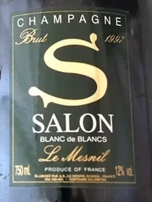 シャルドネ100%原料のフランス産辛口発泡ワイン「サロン ブラン・ド・ブラン ル・メニル ブリュット(Salon Blanc de Blancs Le Mesnil Brut)」from ワインコレクション記録WebサービスWineFile