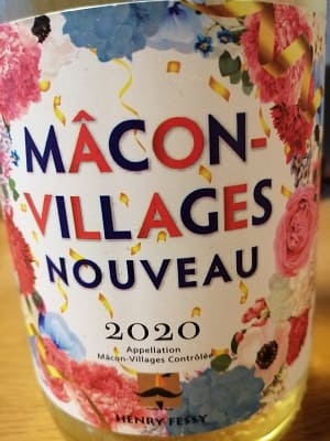 シャルドネ100%原料のフランス産辛口白ワイン「アンリ・フェッシ マコン・ヴィラージュ・ヌーヴォーHenry Fessy Macon-Villages Nouveau」from ワインコレクション共有WebサービスWineFile
