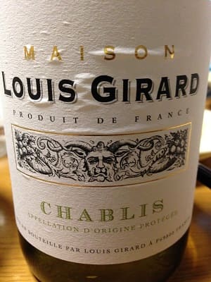 シャルドネ100%原料のフランス産辛口白ワイン「メゾン ルイ・ジラール シャブリ 2014Maison Louis Girard Chabils」from ワインコレクション記録WebサービスWineFile