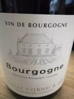ピノ・ノワール100%原料のフランス産辛口赤ワイン「エドモン・コルヌ・エ・フィス ブルゴーニュEdmond CORNU & Fils Bourgogne」from ワインコレクション記録WebサービスWineFile