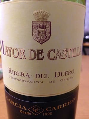 テンプラニーリョ100%原料のスペイン産辛口赤ワイン「マヨール・デ・カスティージャ コセチャ(Mayor De Castilla  Cosecha)」from ワインコレクション記録WebサービスWineFile