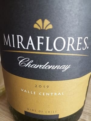 シャルドネ原料のチリ産辛口白ワイン「ミラフローレス シャルドネ(Miraflores Chardonnay)」from ワインコレクション共有WebサービスWineFile
