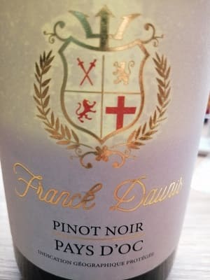 ピノ・ノワール100%原料のフランス産辛口赤ワイン「フランク・ドニ ピノ・ノワールFranck Daunis Pinot Noir」from ワインコレクション記録WebサービスWineFile