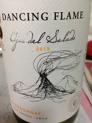 シャルドネ原料のチリ産辛口白ワイン「ダンシング・フレイム シャルドネ(Dancing Flame Chardonnay)」from ワインコレクション共有WebサービスWineFile