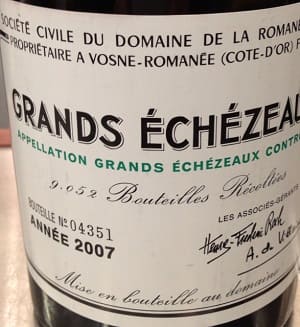 ピノ・ノワール100%原料のフランス産辛口赤ワイン「ドメーヌ・ド・ラ・ロマネ・コンティ グラン・エシェゾー(DRC Grands Echezeaux)」from ワインコレクション共有WebサービスWineFile