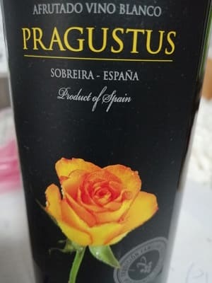 アルバリーニョ60%/ベルデホ40%原料のスペイン産辛口白ワイン「プラグストゥス(Pragustus)」from ワインコレクション共有WebサービスWineFile