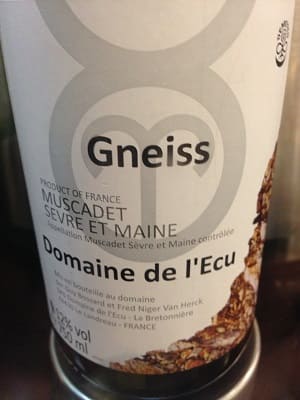 ミュスカデ100%原料のフランス産辛口白ワイン「ドメーヌ・ド・レキュ エクスプレッシオン・ド・ナイス(Domaine de l'Ecu Gneiss)」from ワインコレクション記録WebサービスWineFile