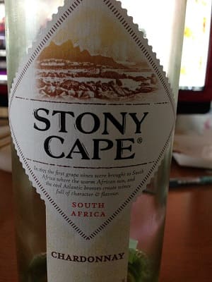 シャルドネ100%原料の南アフリカ産辛口白ワイン「ストーニー・ケープ シャルドネStony Cape Chardonnay」from ワインコレクション記録WebサービスWineFile