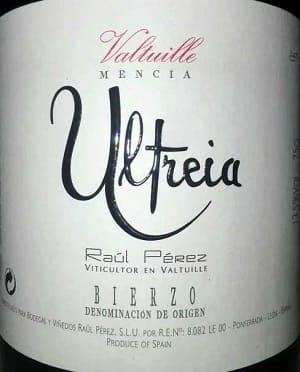 メンシア100%原料のスペイン産辛口赤ワイン「ウルトレイア・デ・バルトゥイエ ラウル・ペレス(Ultreia de Valtuille Raul Perez)」from ワインコレクション共有WebサービスWineFile