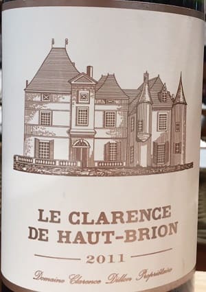 カベルネ・ソーヴィニヨン45%/メルロー37%/カベルネ・フラン18%原料のフランス産辛口赤ワイン「ル・クラレンス・ド・オー・ブリオン(LE CLARENCE DE HAUT BRION)」from ワインコレクション共有WebサービスWineFile