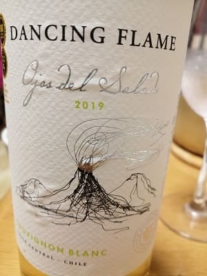 ソーヴィニヨン・ブラン100%原料のチリ産やや辛口白ワイン「ダンシング・フレイム ソーヴィニヨン・ブラン(Dancing Flame Sauvignon Blanc)」from ワインコレクション記録WebサービスWineFile