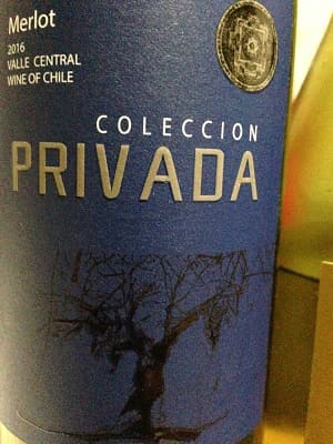 メルロー100%原料のチリ産辛口赤ワイン「コレクション プリヴァダ メルロCollccion Privada Merlot」from ワインコレクション共有WebサービスWineFile