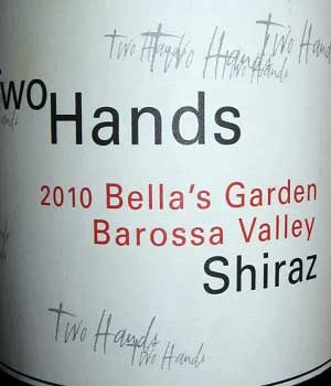 シラーズ100%原料のオーストラリア産辛口赤ワイン「トゥー・ハンズ ベラズ・ガーデン シラーズTwo Hands Bella's Garden Shiraz」from ワインコレクション共有WebサービスWineFile