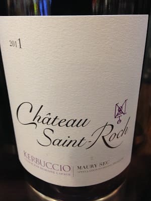 シラー/グルナッシュ/ムールヴェードル原料のフランス産辛口赤ワイン「シャトー サン・ロック ケルブッシオChateau Saint-Roch Kerbuccio」from ワインコレクション記録WebサービスWineFile