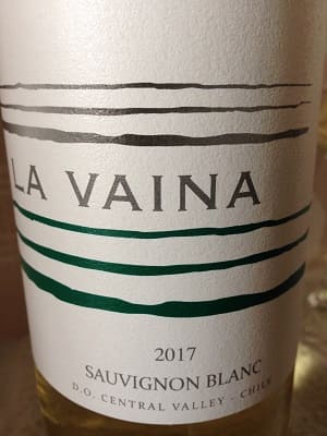 ソーヴィニヨン・ブラン100%原料のチリ産辛口白ワイン「ラ・ヴァイナ ソーヴィニヨン・ブランLa Vaina Sauvignon Blanc」from ワインコレクション記録WebサービスWineFile