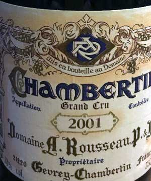 ピノ・ノワール100%原料のフランス産辛口赤ワイン「ドメーヌ・アルマン・ルソー シャンベルタン グラン・クリュ(Dom. Armand Rousseau Chambertin Grand Cru)」from ワインコレクション記録WebサービスWineFile