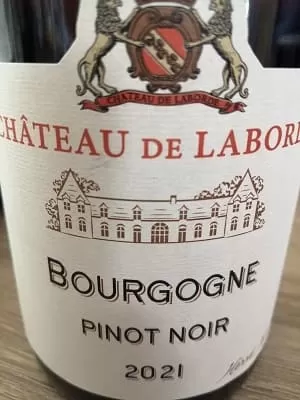 ピノ・ノワール100%原料のフランス産辛口赤ワイン「シャトー・ド・ラボルデ ブルゴーニュ ピノ・ノワールChateau de Laborde Bourgogne Pinot Noir」from ワインコレクション記録WebサービスWineFile